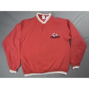 Vintage Kansas City Chiefs Sweatshirt Mens XL Red NFL Football The Game 90s